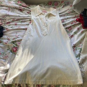 NWOT urban outfitters cream button up tennis dress